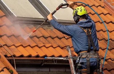 Démoussage et hydrofuge de toiture à Perrou