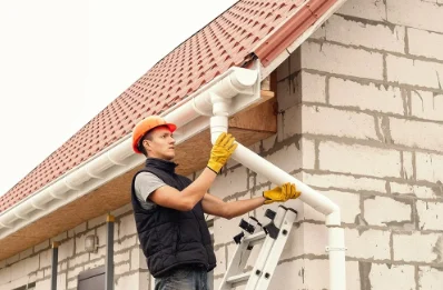 Pose et remplacement de gouttières à Perrou